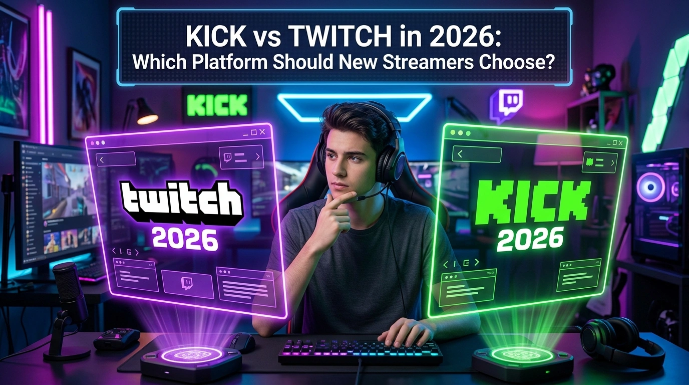 Kick vs Twitch in 2026: Which Platform Should New Streamers Choose?